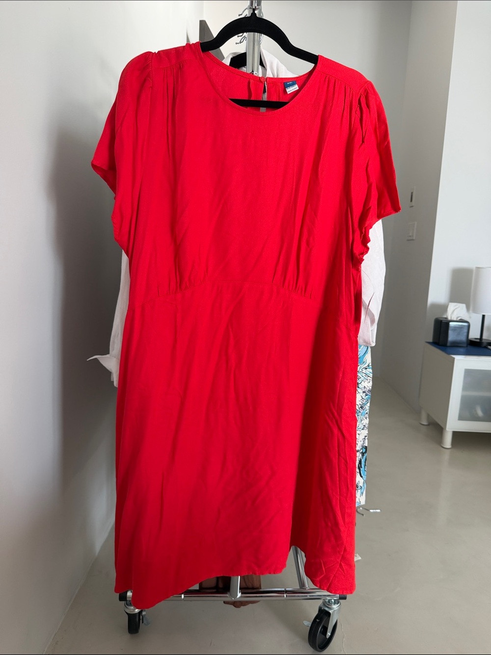 Old Navy Red Short-Sleeve Shift Dress